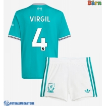 Fotballdrakt Barn Liverpool Virgil van Dijk #4 Tredjedraktsett 2025-26 Kortermet (+ Korte bukser)